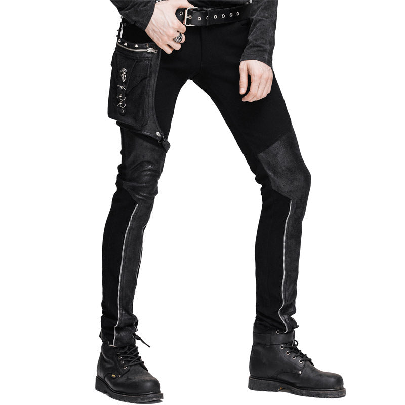 cloth with zip
front zipper
leather shirt and trouser
stitching gear zipper leather pants mens
vickers chinos