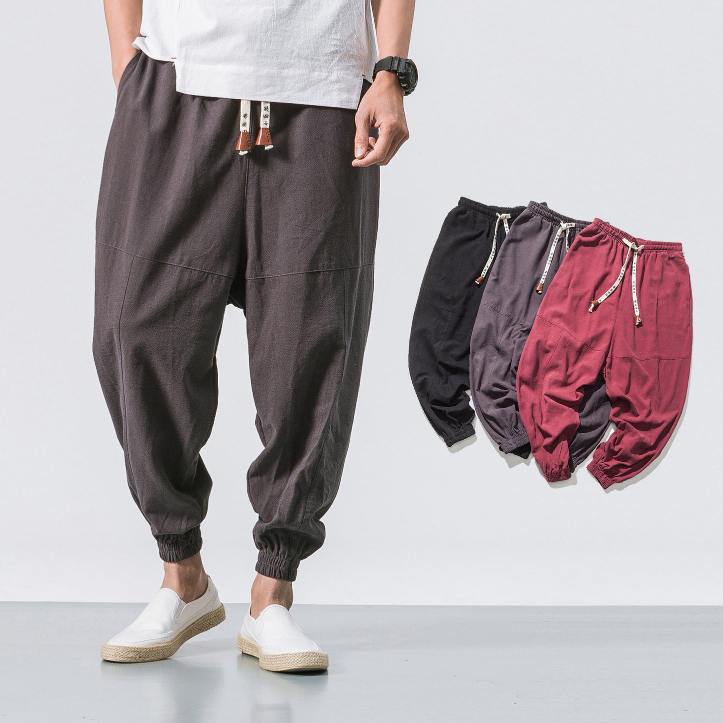 Mens Hip Hop Streetwear Gym Joggers Pants