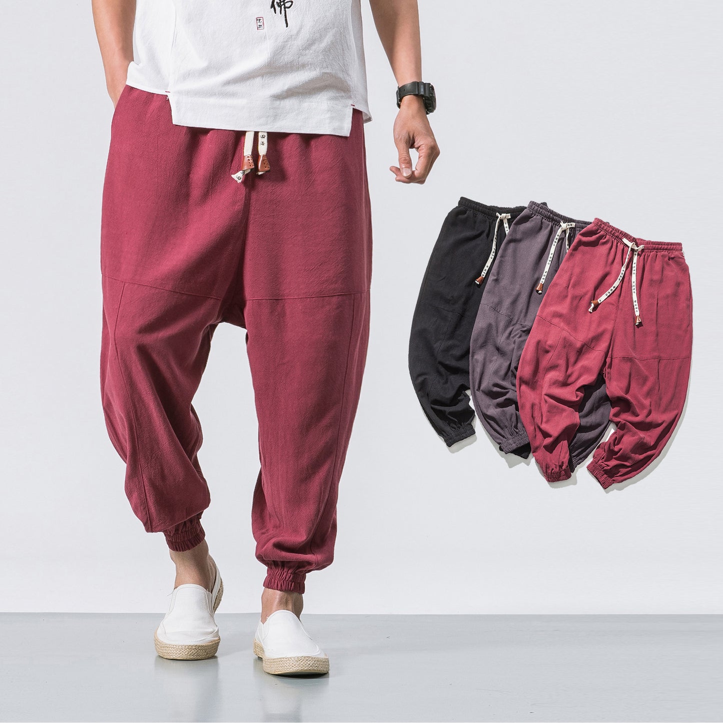 Mens Hip Hop Streetwear Gym Joggers Pants