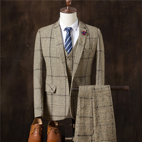 Men 3 Pieces Suit Set Men Wedding Suits