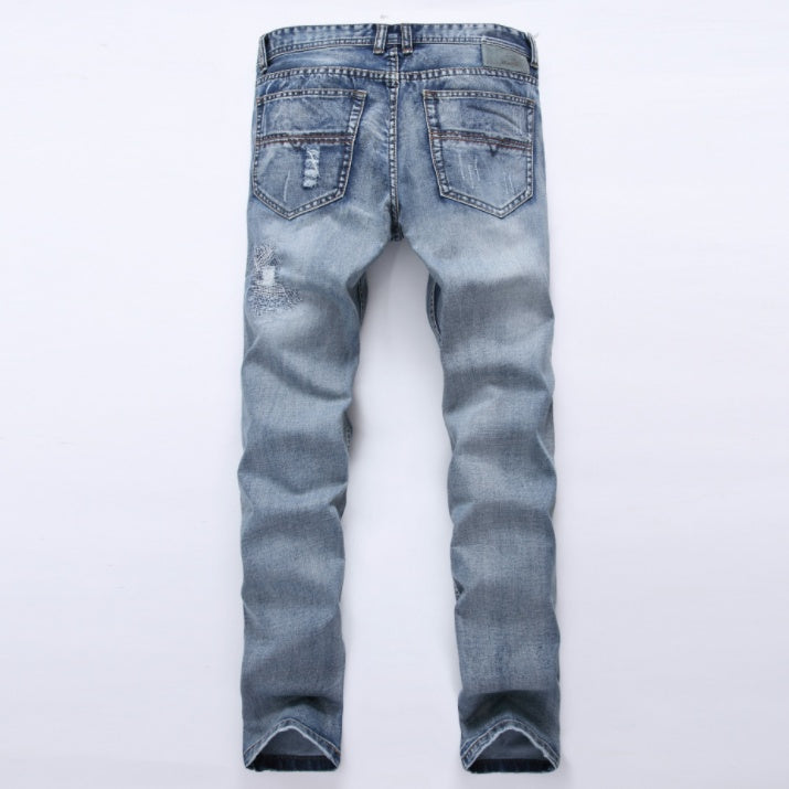 Fashion Brand Designer Mens Ripped Jeans Pants