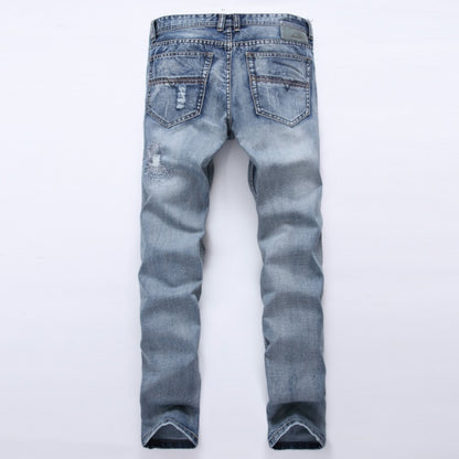 Fashion Brand Designer Mens Ripped Jeans Pants
