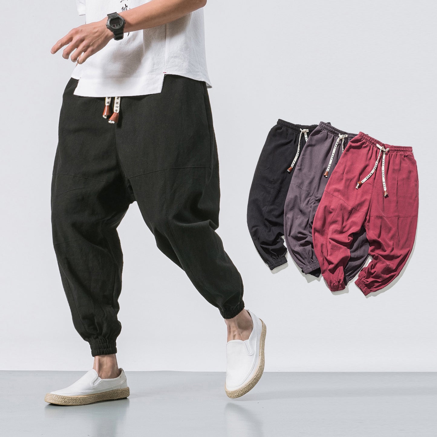 Mens Hip Hop Streetwear Gym Joggers Pants