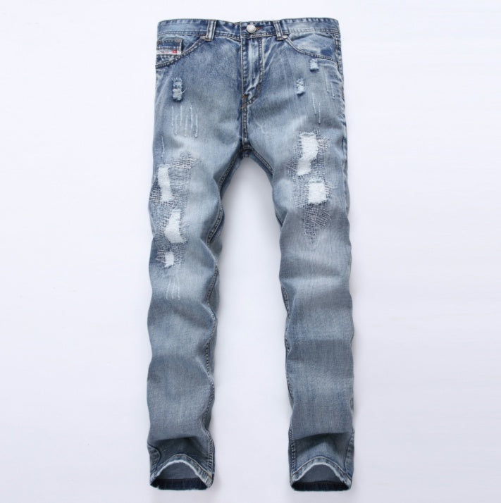Fashion Brand Designer Mens Ripped Jeans Pants