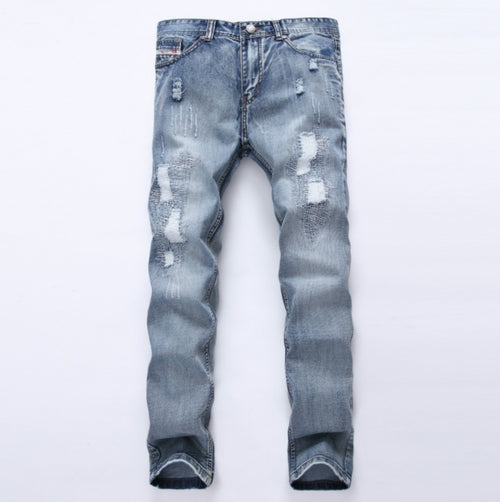 Fashion Brand Designer Mens Ripped Jeans Pants