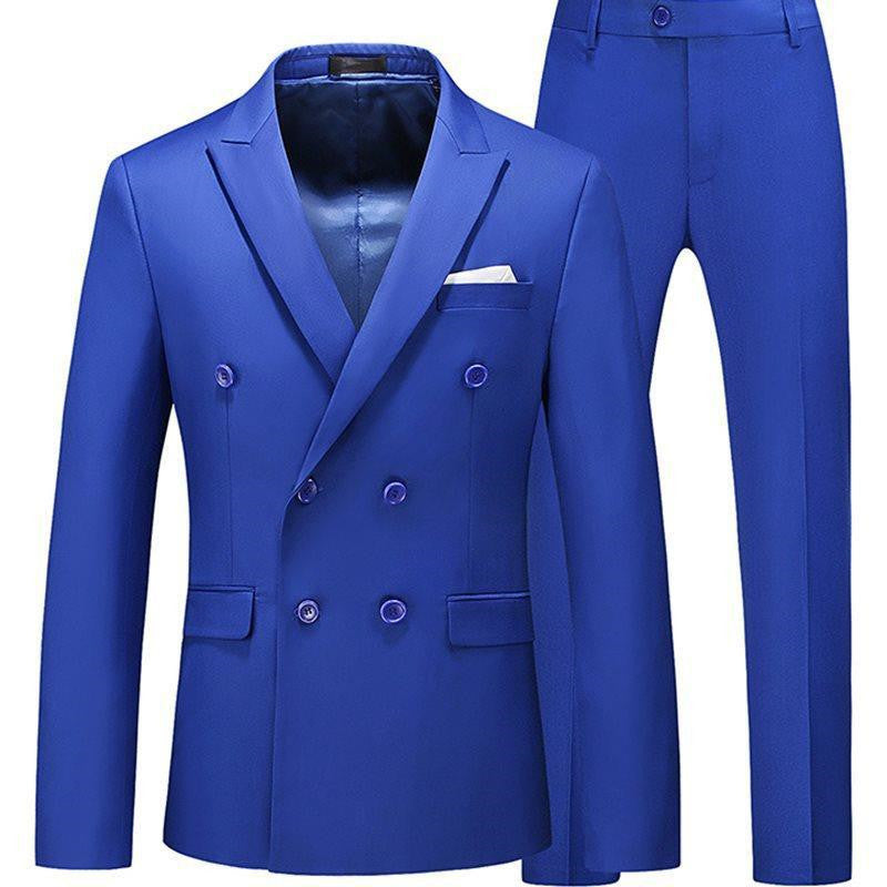 Men 2 Pieces Slim Fit Casual Tuxedo Suit