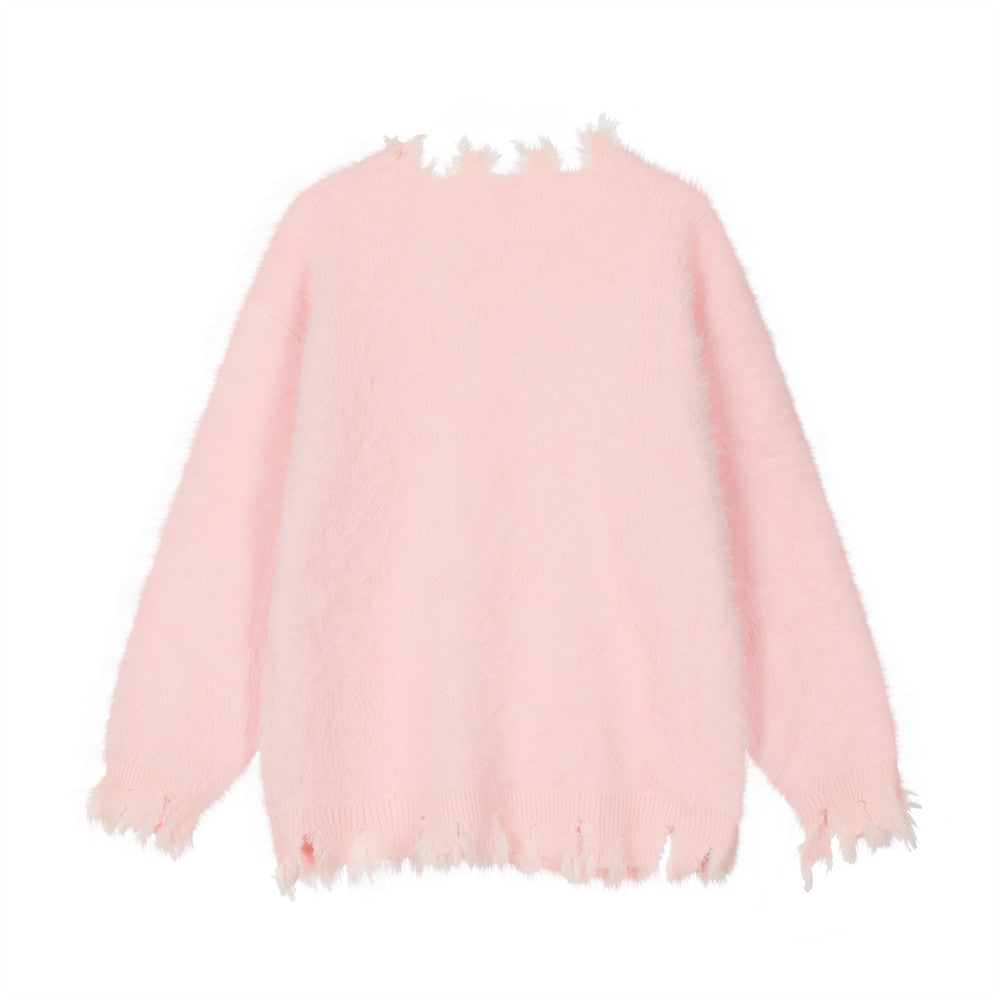 Fashion Butterfly Rhinestone Sweater Men