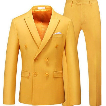 Men 2 Pieces Slim Fit Casual Tuxedo Suit