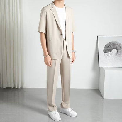 Fashionable All-matching Handsome Half Sleeve Small Suit