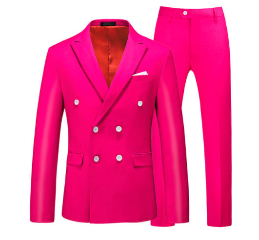 Men 2 Pieces Slim Fit Casual Tuxedo Suit