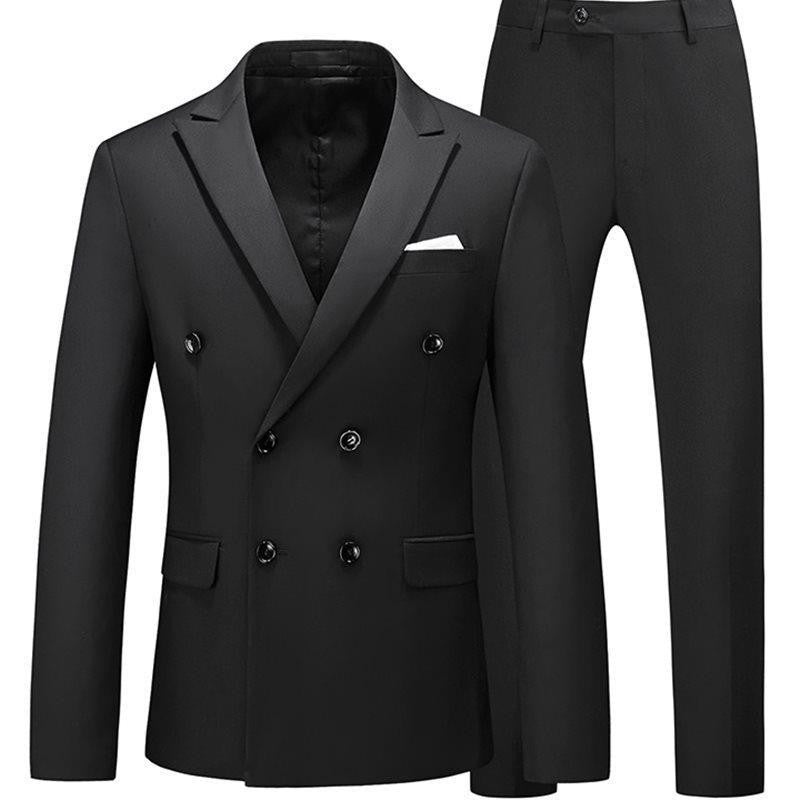 Men 2 Pieces Slim Fit Casual Tuxedo Suit
