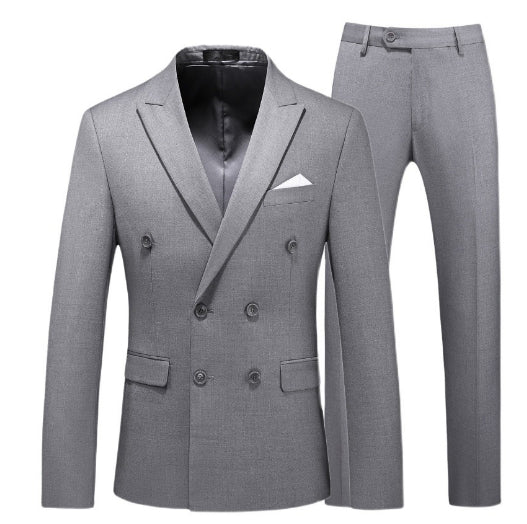 Men 2 Pieces Slim Fit Casual Tuxedo Suit