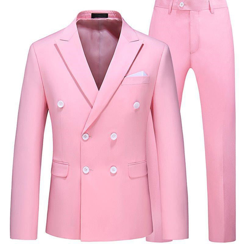 Men 2 Pieces Slim Fit Casual Tuxedo Suit