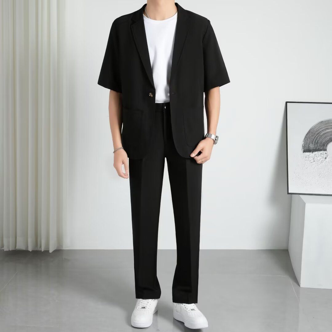 Fashionable All-matching Handsome Half Sleeve Small Suit