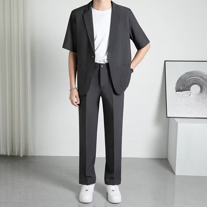 Fashionable All-matching Handsome Half Sleeve Small Suit