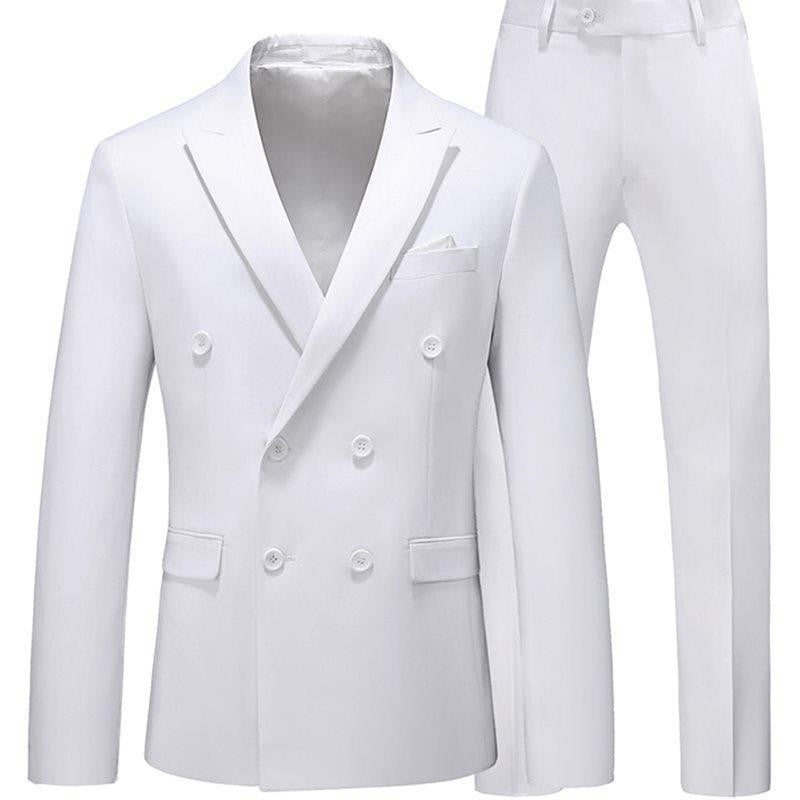 Men 2 Pieces Slim Fit Casual Tuxedo Suit
