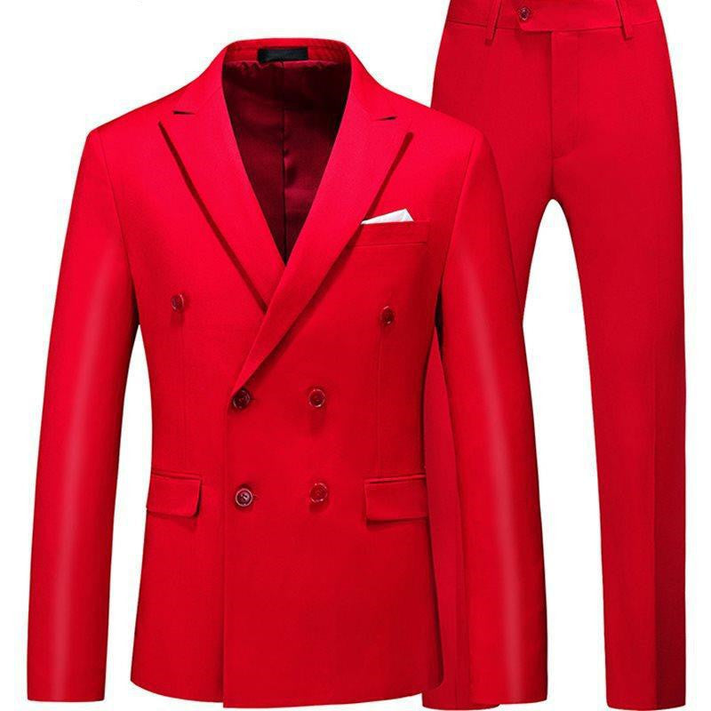 Men 2 Pieces Slim Fit Casual Tuxedo Suit