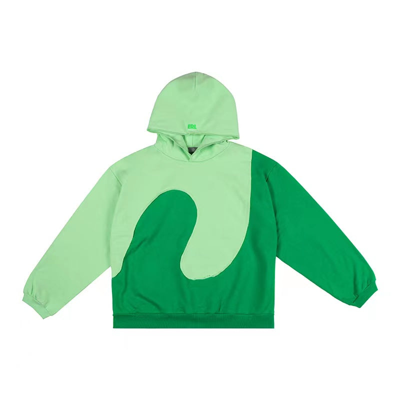 Personalized Patchwork Hooded Sweater